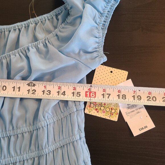 Bebop Light Blue Sundress Size XL Junior NEW Boho Coquette Fairycore - Picture 6 of 8